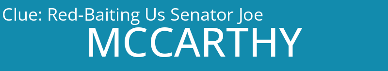 Red-Baiting Us Senator Joe