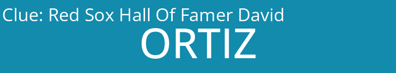 Red Sox Hall Of Famer David