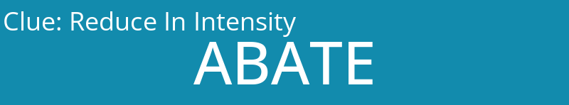 Reduce In Intensity
