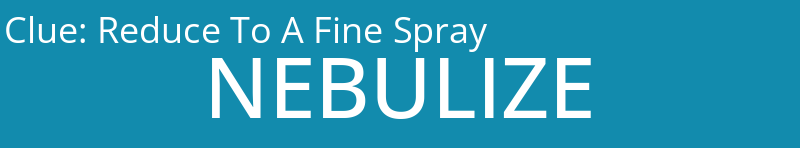 Reduce To A Fine Spray