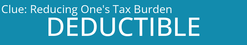 Reducing One's Tax Burden