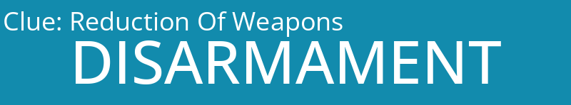 Reduction Of Weapons