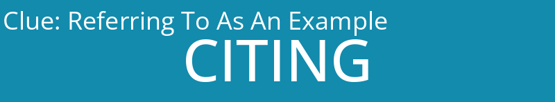 Referring To As An Example