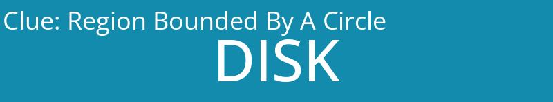 Region Bounded By A Circle