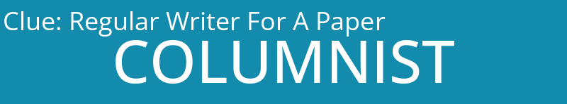 Regular Writer For A Paper