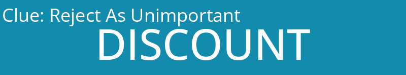 Reject As Unimportant