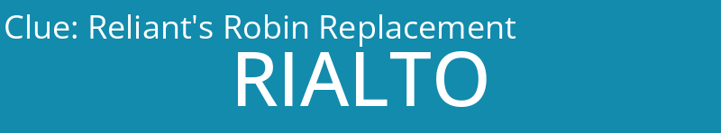 Reliant's Robin Replacement