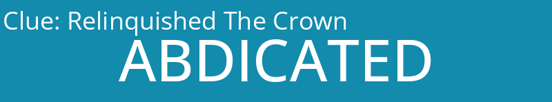 Relinquished The Crown