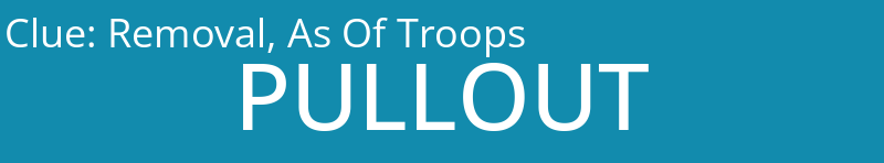 Removal, As Of Troops