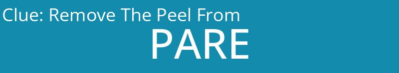 Remove The Peel From