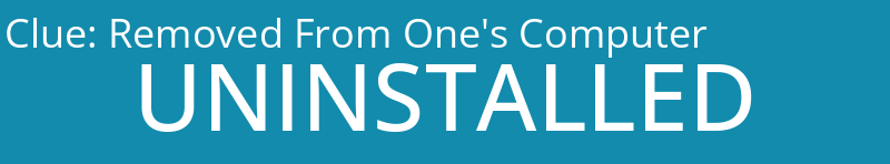 Removed From One's Computer