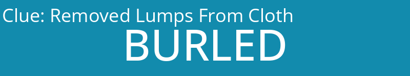 Removed Lumps From Cloth