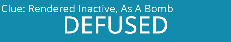 Rendered Inactive, As A Bomb