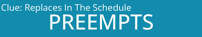 Replaces In The Schedule