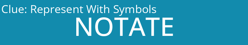 Represent With Symbols