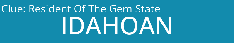 Resident Of The Gem State