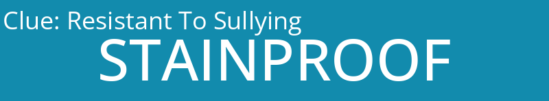 Resistant To Sullying