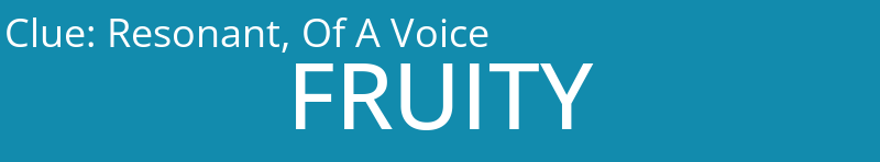 Resonant, Of A Voice