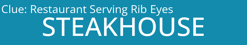 Restaurant Serving Rib Eyes