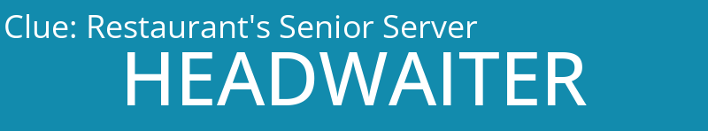 Restaurant's Senior Server
