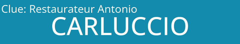 Restaurateur Antonio