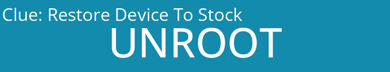 Restore Device To Stock