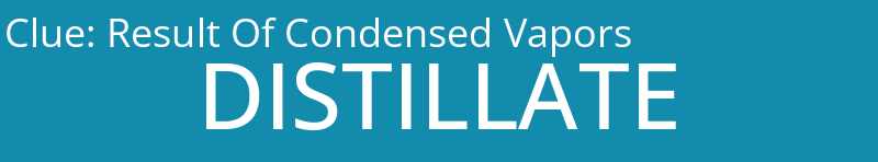 Result Of Condensed Vapors