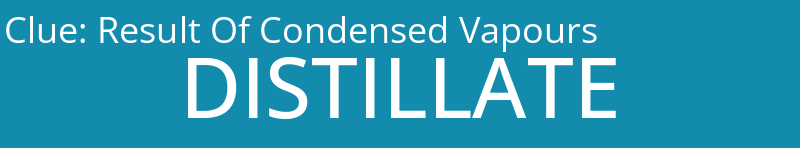 Result Of Condensed Vapours