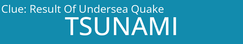Result Of Undersea Quake