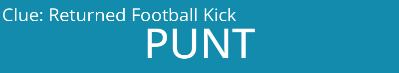 Returned Football Kick