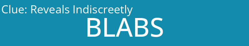 Reveals Indiscreetly