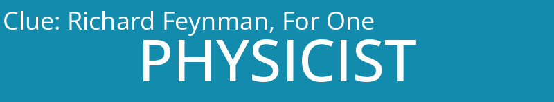 Richard Feynman, For One