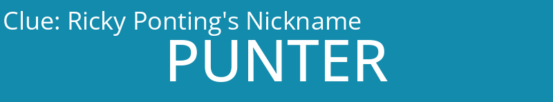 Ricky Ponting's Nickname