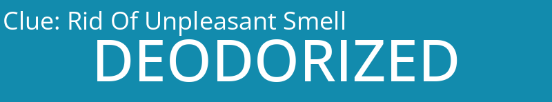 Rid Of Unpleasant Smell