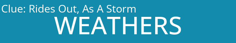 Rides Out, As A Storm