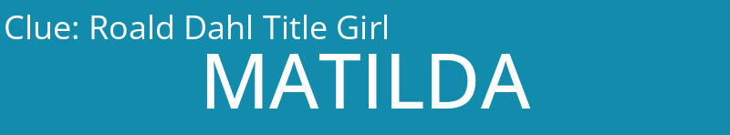 Roald Dahl Title Girl
