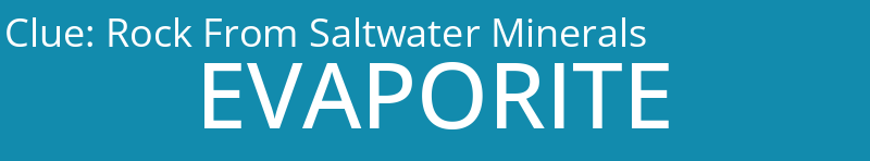 Rock From Saltwater Minerals