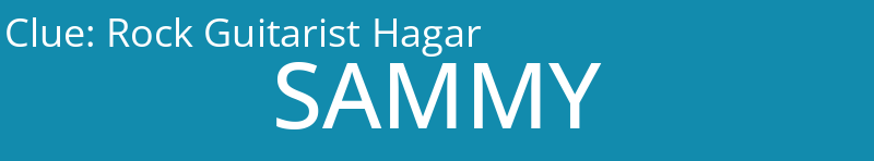 Rock Guitarist Hagar