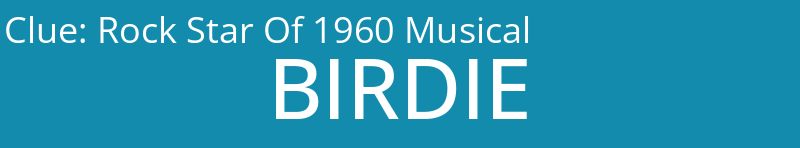 Rock Star Of 1960 Musical