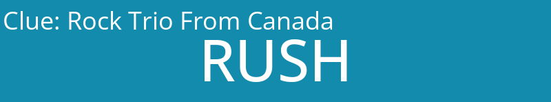 Rock Trio From Canada