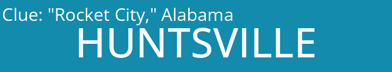 "Rocket City," Alabama