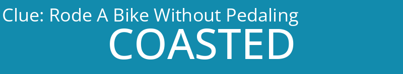 Rode A Bike Without Pedaling