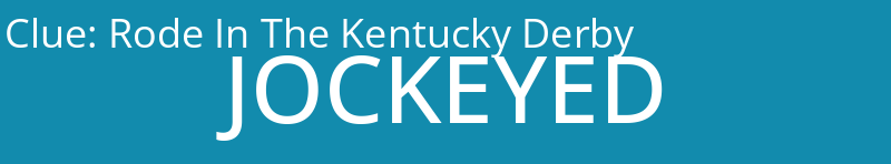 Rode In The Kentucky Derby