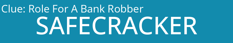 Role For A Bank Robber