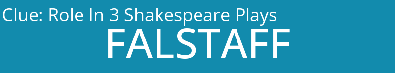 Role In 3 Shakespeare Plays
