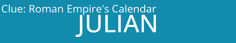 Roman Empire's Calendar