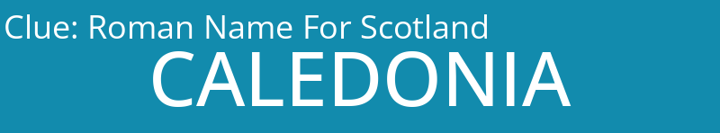 Roman Name For Scotland