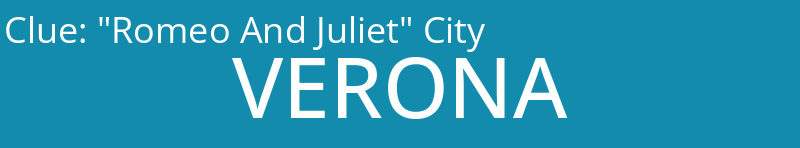 "Romeo And Juliet" City
