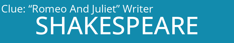 “Romeo And Juliet” Writer