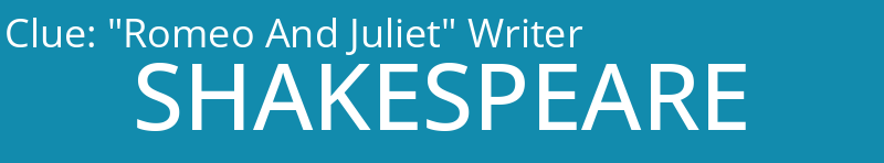 "Romeo And Juliet" Writer